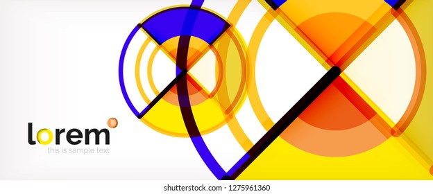 Fondo abstracto geométrico moderno. Plantilla de diseño abstracto a la moda para presentación de negocios o tecnología, portada de póster de internet o de folletos web, fondo de pantalla. Ilustración del vector