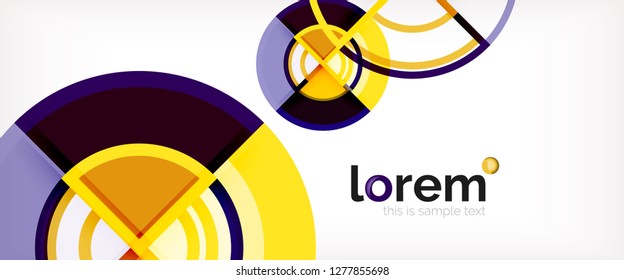Fondo abstracto geométrico moderno. Plantilla de diseño abstracto a la moda para presentación de negocios o tecnología, portada de póster de internet o de folletos web, fondo de pantalla. Ilustración del vector