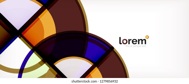 Fondo abstracto geométrico moderno. Plantilla de diseño abstracto a la moda para presentación de negocios o tecnología, portada de póster de internet o de folletos web, fondo de pantalla. Ilustración del vector