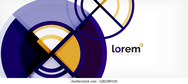 Modern geometric abstract background. Trendy abstract layout template for business or technology presentation, internet poster or web brochure cover, wallpaper. Vector illustration