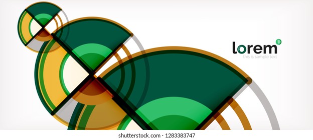 Modern geometric abstract background. Trendy abstract layout template for business or technology presentation, internet poster or web brochure cover, wallpaper. Vector illustration