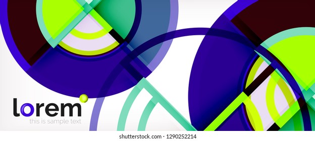 Modern geometric abstract background. Trendy abstract layout template for business or technology presentation, internet poster or web brochure cover, wallpaper. Vector illustration