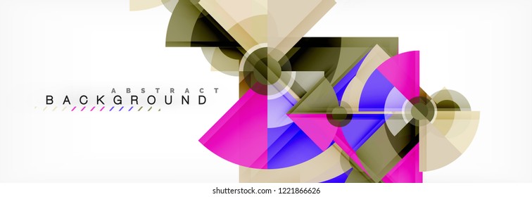 Modern geometric abstract background, vector trendy design