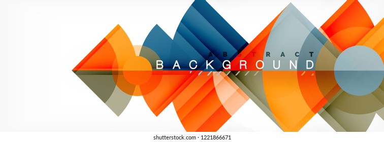 Modern geometric abstract background, vector trendy design