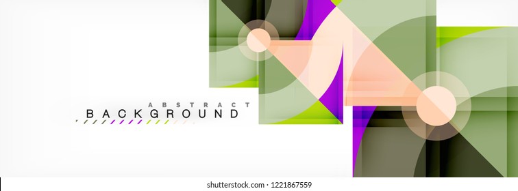 Modern geometric abstract background, vector trendy design