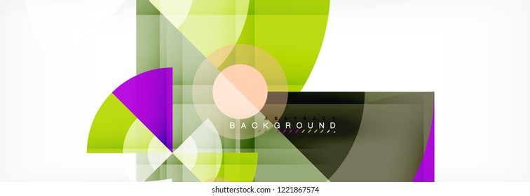 Modern geometric abstract background, vector trendy design