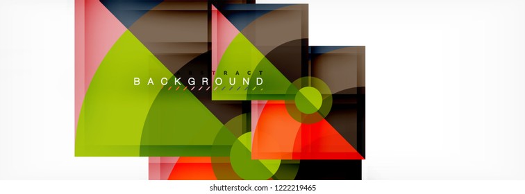 Modern geometric abstract background, vector trendy design