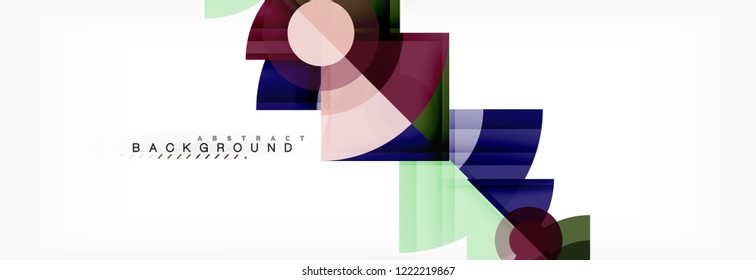 Modern geometric abstract background, vector trendy design