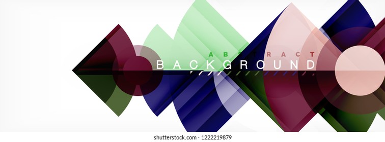 Modern geometric abstract background, vector trendy design