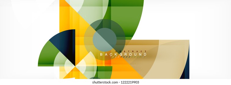 Modern geometric abstract background, vector trendy design