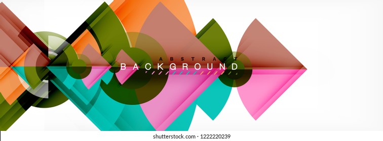 Modern geometric abstract background, vector trendy design