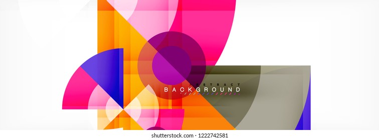 Modern geometric abstract background, vector trendy design
