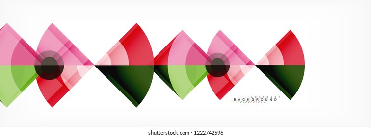 Modern geometric abstract background, vector trendy design