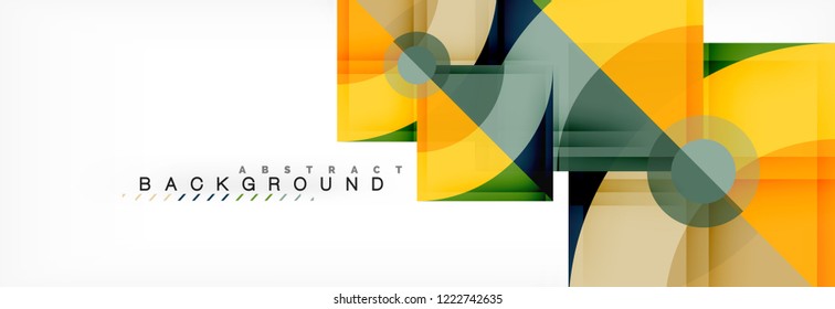 Modern geometric abstract background, vector trendy design