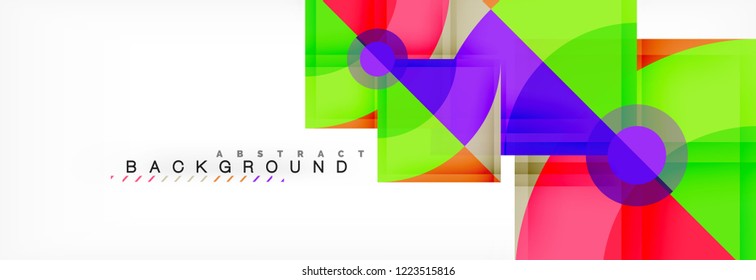 Modern geometric abstract background, vector trendy design