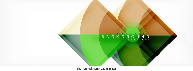 Modern geometric abstract background, vector trendy design