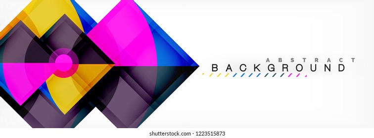 Fondo abstracto geométrico moderno, diseño de moda vectorial