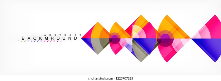 Modern geometric abstract background, vector trendy design