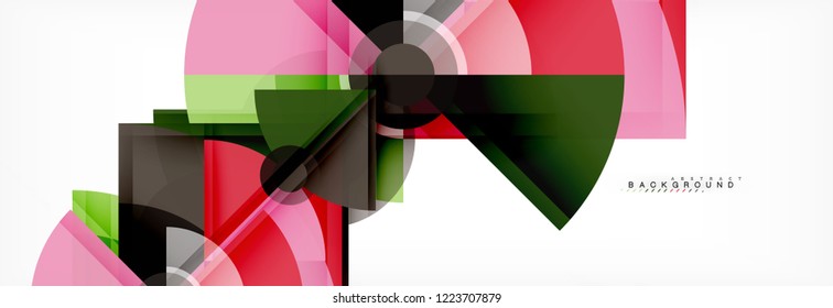 Modern geometric abstract background, vector trendy design