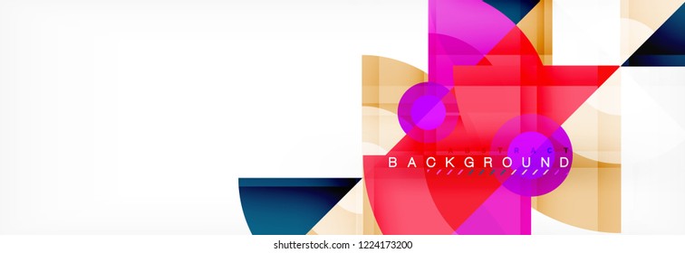 Modern geometric abstract background, vector trendy design