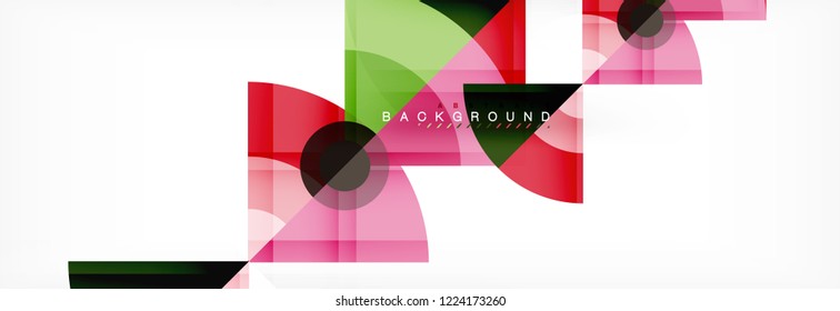 Modern geometric abstract background, vector trendy design