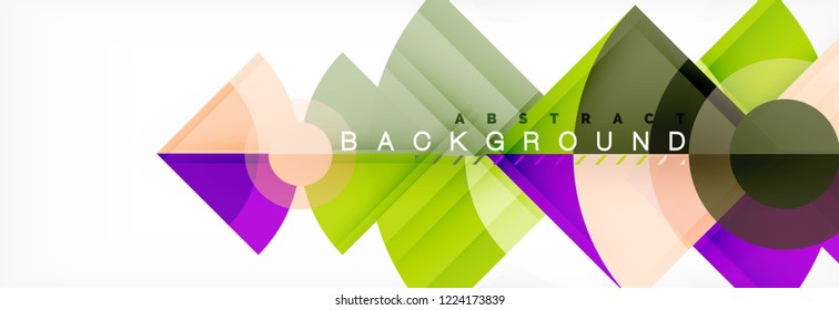 Modern geometric abstract background, vector trendy design