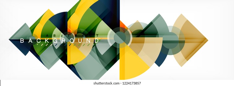 Modern geometric abstract background, vector trendy design