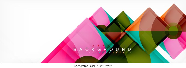 Modern geometric abstract background, vector trendy design