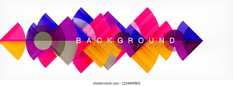 Modern geometric abstract background, vector trendy design