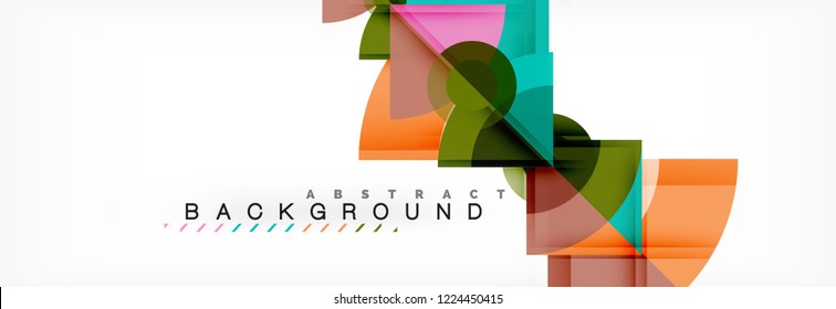 Modern geometric abstract background, vector trendy design