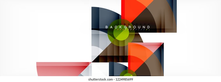 Modern geometric abstract background, vector trendy design