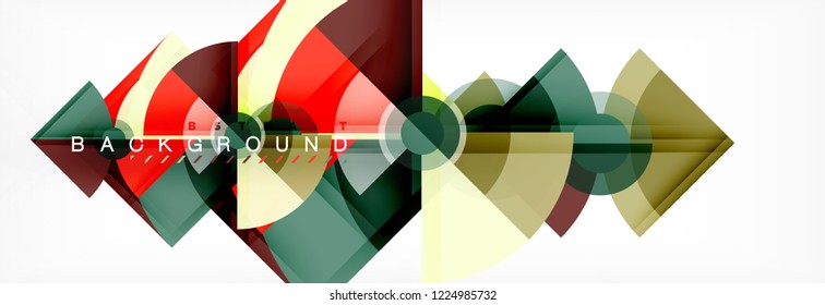 Modern geometric abstract background, vector trendy design