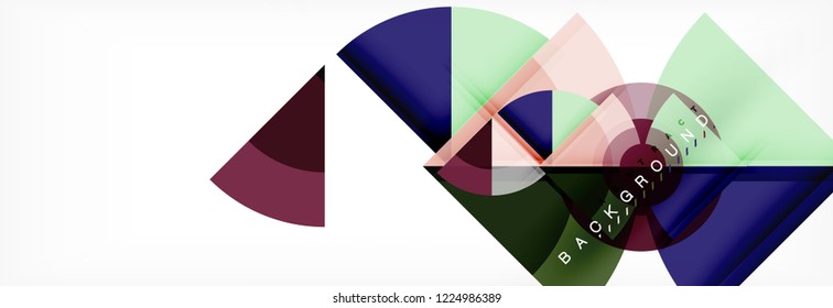 Modern geometric abstract background, vector trendy design