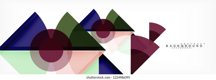 Modern geometric abstract background, vector trendy design