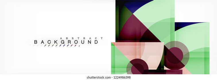Modern geometric abstract background, vector trendy design