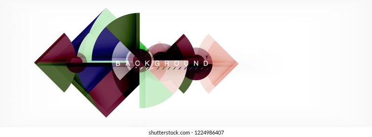Modern geometric abstract background, vector trendy design