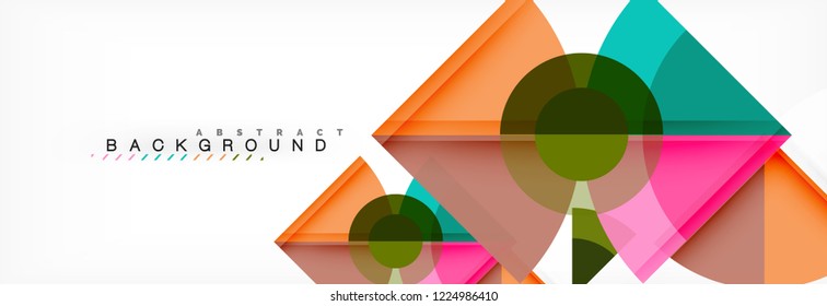 Modern geometric abstract background, vector trendy design