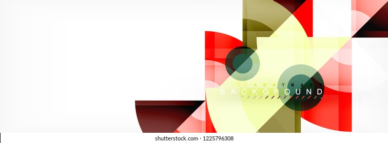 Modern geometric abstract background, vector trendy design