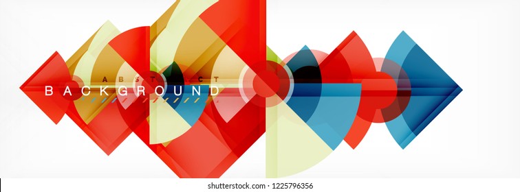 Modern geometric abstract background, vector trendy design