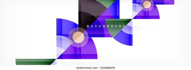 Modern geometric abstract background, vector trendy design