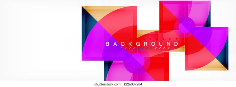 Modern geometric abstract background, vector trendy design