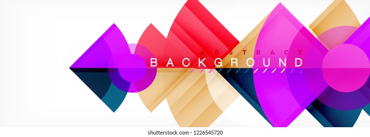 Modern geometric abstract background, vector trendy design