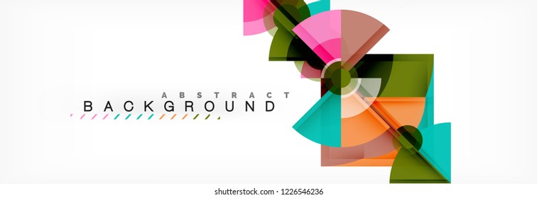 Modern geometric abstract background, vector trendy design