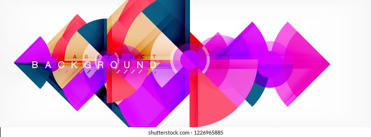 Fondo abstracto geométrico moderno, diseño de moda vectorial