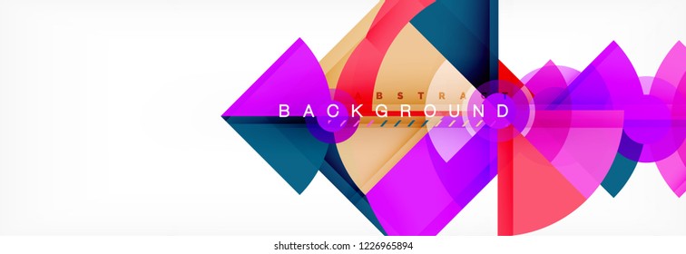 Modern geometric abstract background, vector trendy design