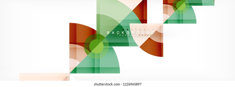 Modern geometric abstract background, vector trendy design