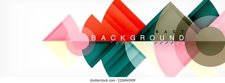 Modern geometric abstract background, vector trendy design