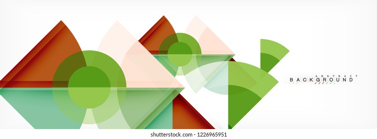Modern geometric abstract background, vector trendy design
