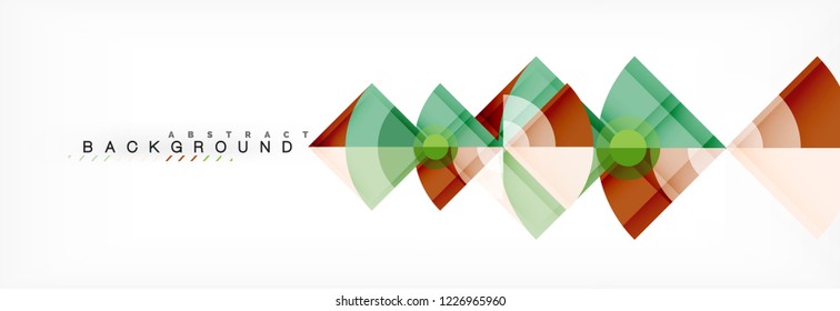 Modern geometric abstract background, vector trendy design