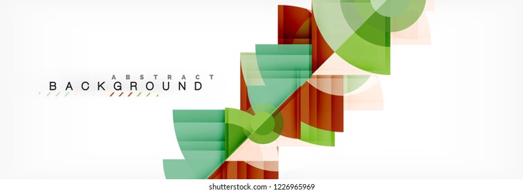 Modern geometric abstract background, vector trendy design